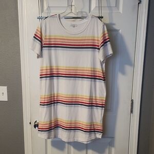 Z Supply Lanaj Stripe T shirt Dress L